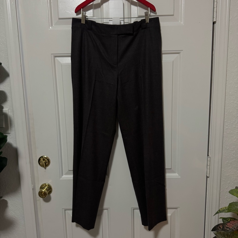 Loro Piana wool blend straight leg trousers